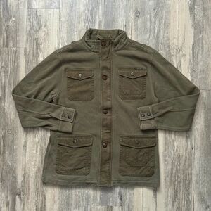 Polo Ralph Lauren Olive Green Zip Up Utility Jacket Size XL Womens's